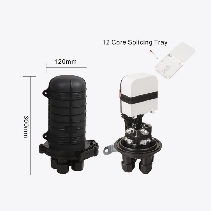 T6-105M 48 Core Fiber Optic Splice Closure